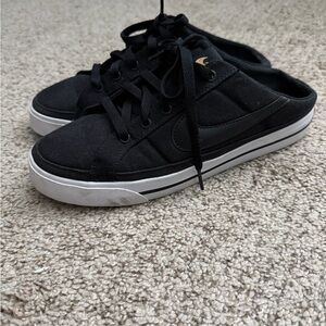 Nike Black and White Slip-On Sneakers